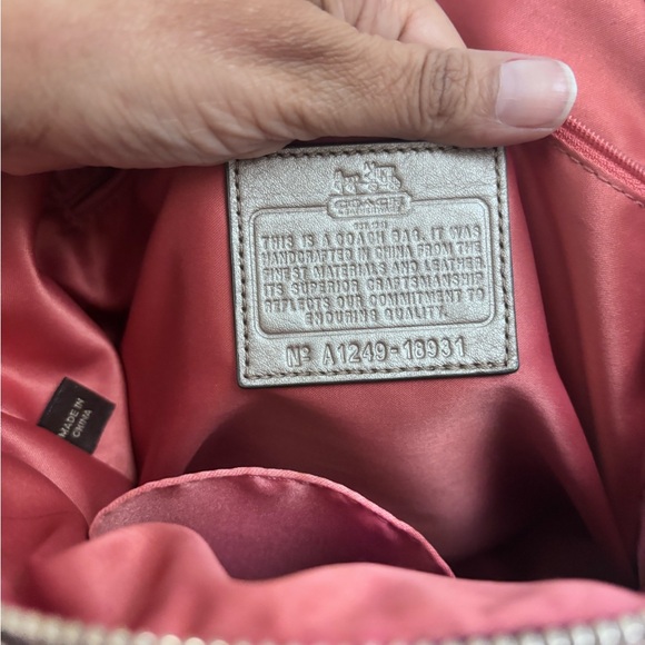 Coach Metallic Tan Leather Hobo Bag - Picture 7 of 16